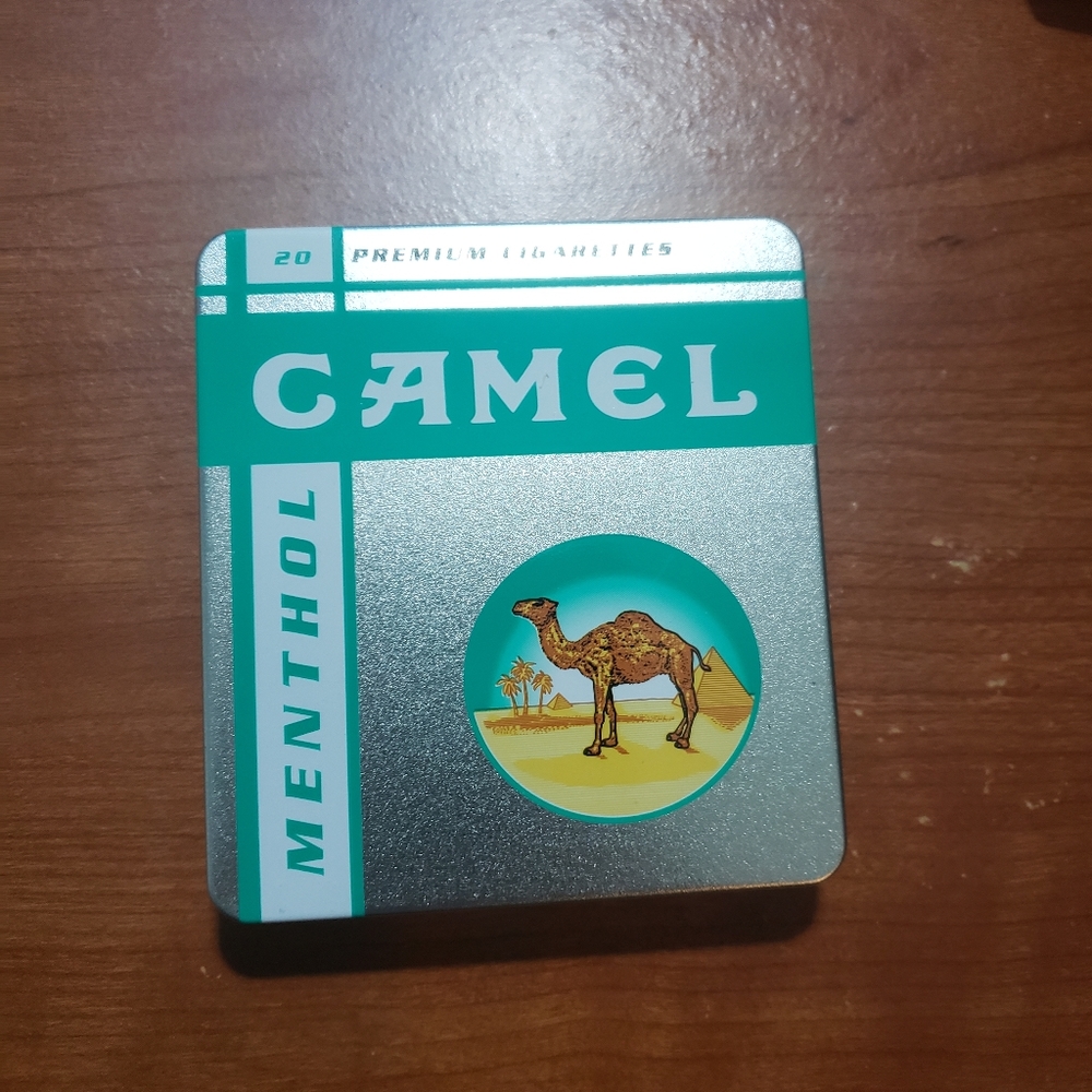 Camel menthol cigarette tin